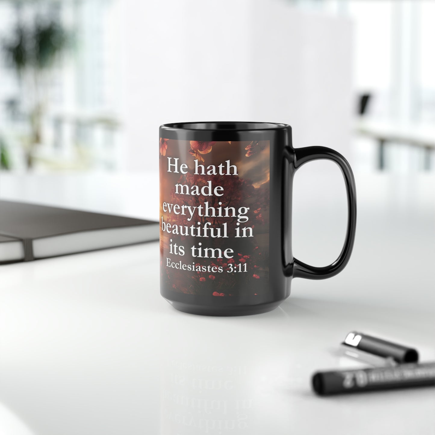 Ecclesiastes 3:11 Timeless Beauty Bible Verse Mug, 11oz/15oz