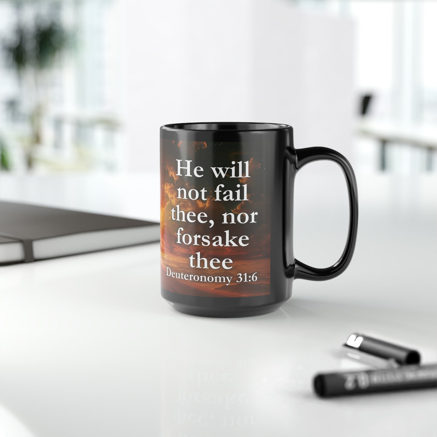 Deuteronomy 31:6 Divine Assurance Mug, 11oz/15oz