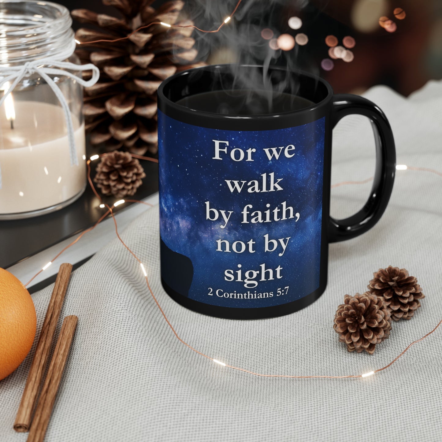 "Walk by Faith" Inspirational Mug, 11oz/15oz