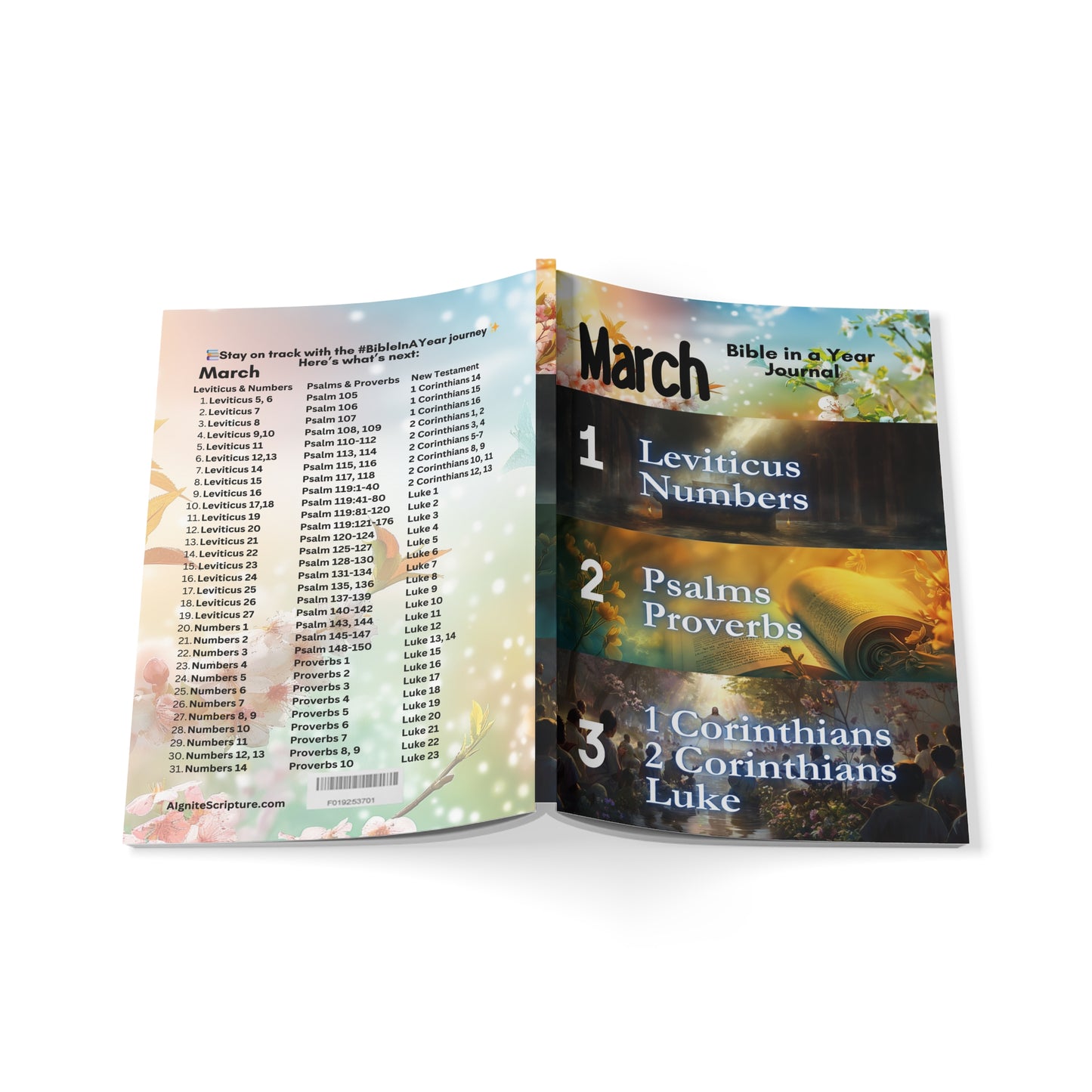 March Devotions: Bible in a Year Journal