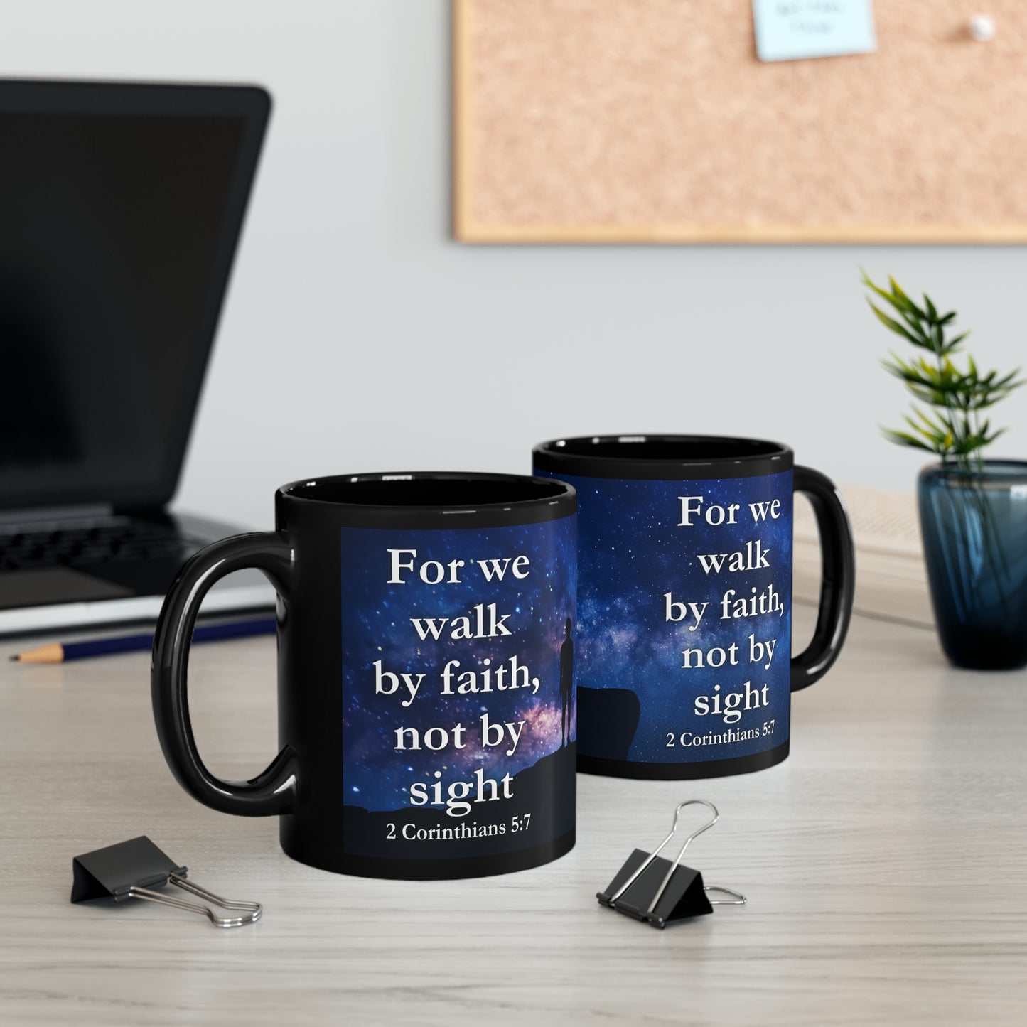 "Walk by Faith" Inspirational Mug, 11oz/15oz