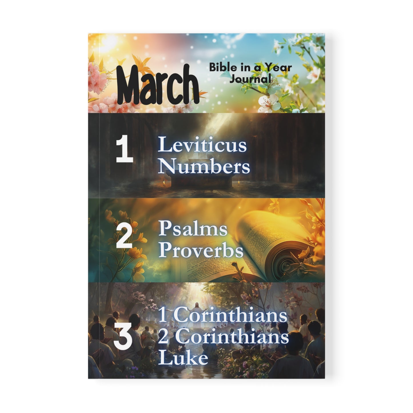 March Devotions: Bible in a Year Journal