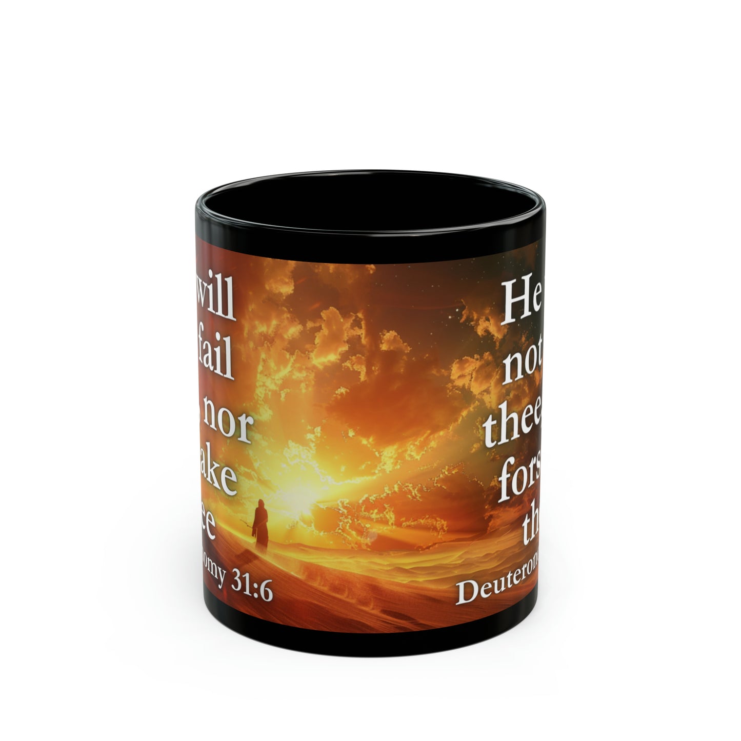 Deuteronomy 31:6 Divine Assurance Mug, 11oz/15oz