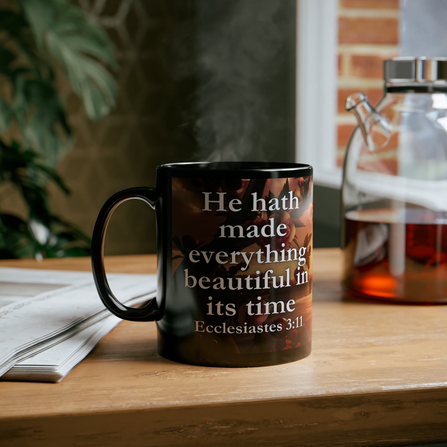 Ecclesiastes 3:11 Timeless Beauty Bible Verse Mug, 11oz/15oz