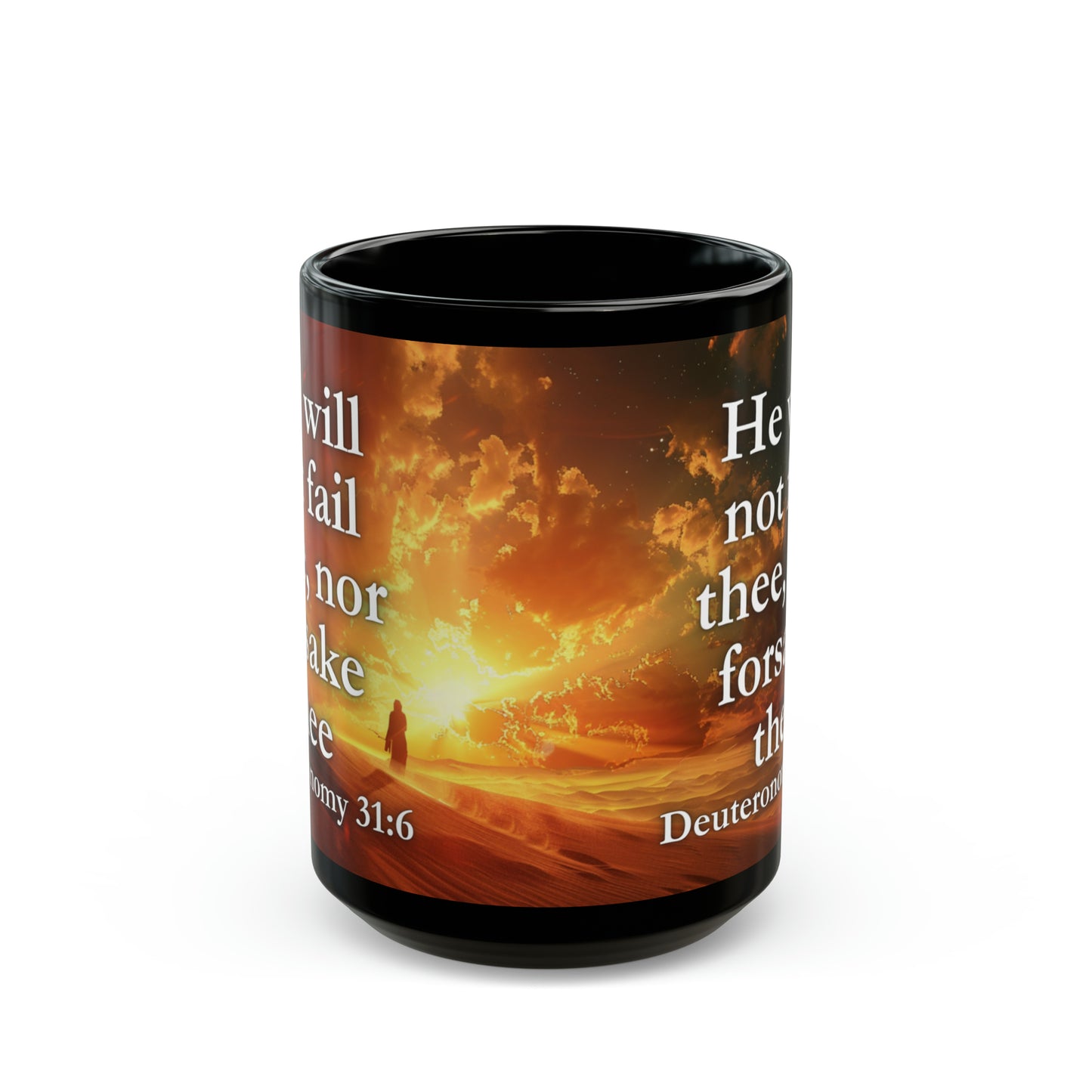 Deuteronomy 31:6 Divine Assurance Mug, 11oz/15oz