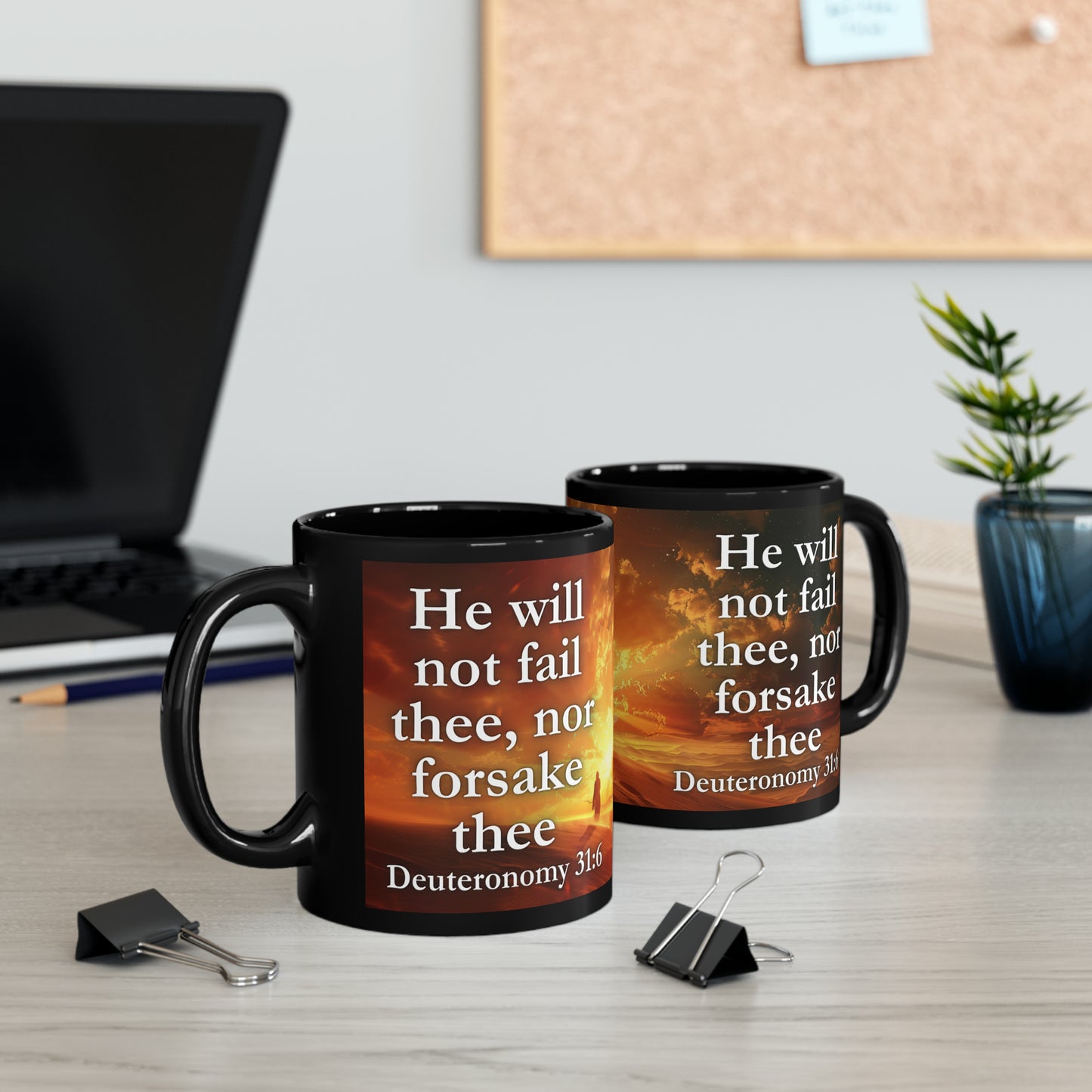 Deuteronomy 31:6 Divine Assurance Mug, 11oz/15oz