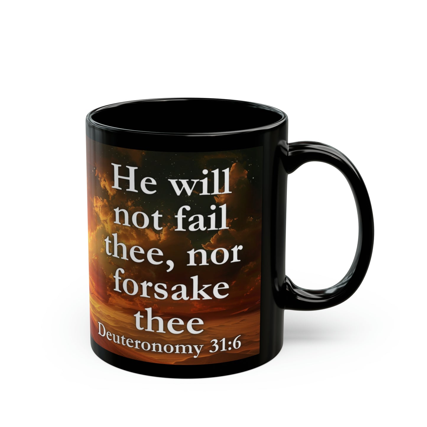 Deuteronomy 31:6 Divine Assurance Mug, 11oz/15oz